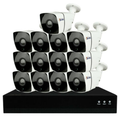 Комплект видеонаблюдения IP Ps-Link KIT-C813IP-POE / 8Мп / 13 камер / питание POE 