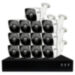 Комплект видеонаблюдения IP Ps-Link KIT-C813IP-POE / 8Мп / 13 камер / питание POE - Комплект видеонаблюдения IP Ps-Link KIT-C813IP-POE / 8Мп / 13 камер / питание POE
