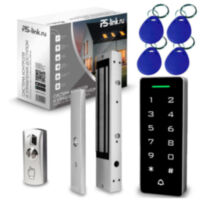 Система СКУД KIT-T1202EM-WP-W-350LED электромагнитный замок 350 кг, панель WIFI сенсорная, 2000 ключей, всепогодная