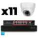 Комплект видеонаблюдения IP 8Мп KIT-A811IP-PL 11 камер для помещения, программный датчик движения, удаленный доступ, ночное видение - Комплект видеонаблюдения IP 8Мп KIT-A811IP-PL 11 камер для помещения, программный датчик движения, удаленный доступ, ночное видение