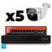 Комплект видеонаблюдения IP 5Мп KIT-C505IP-PL 5 камер для улицы, программный датчик движения, удаленный доступ, ночное видение - Комплект видеонаблюдения IP 5Мп KIT-C505IP-PL 5 камер для улицы, программный датчик движения, удаленный доступ, ночное видение