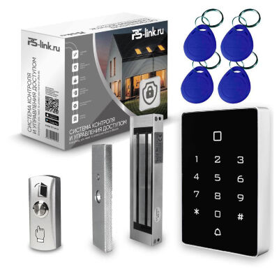 Система СКУД KIT-T12MF-180 электромагнитный замок 180 кг НО типа, панель сенсорная Mifare, для помещения Комплект СКУД KIT-T12MF-180 представляет собой готовое решение для организации контролируемого доступа через одну легкую дверь в офисах, служебных помещениях или бизнес-центрах.