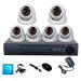 Комплект видеонаблюдения AHD 5Мп KIT-A506HDV-NC 6 камер, антивандальный, без кабеля - Комплект видеонаблюдения AHD 5Мп KIT-A506HDV-NC 6 камер, антивандальный, без кабеля
