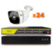 Комплект видеонаблюдения IP Ps-Link KIT-C224IP-POE / 2Мп / 24 камеры / питание POE - Комплект видеонаблюдения IP Ps-Link KIT-C224IP-POE / 2Мп / 24 камеры / питание POE