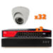 Комплект видеонаблюдения IP Ps-Link KIT-A232IP-POE / 2Мп / 32 камеры / питание POE - Комплект видеонаблюдения IP Ps-Link KIT-A232IP-POE / 2Мп / 32 камеры / питание POE