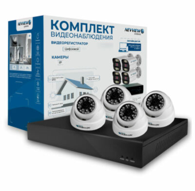 Комплект видеонаблюдения IP Nevview NVE-D204-POE / 2Мп / питание POE 