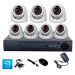Комплект видеонаблюдения AHD 5Мп KIT-A507HDV-NC 7 камер, антивандальный, без кабеля - Комплект видеонаблюдения AHD 5Мп KIT-A507HDV-NC 7 камер, антивандальный, без кабеля