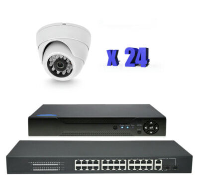 Комплект видеонаблюдения IP Ps-Link KIT-A224IP-POE / 2Мп / 24 камеры / питание POE 