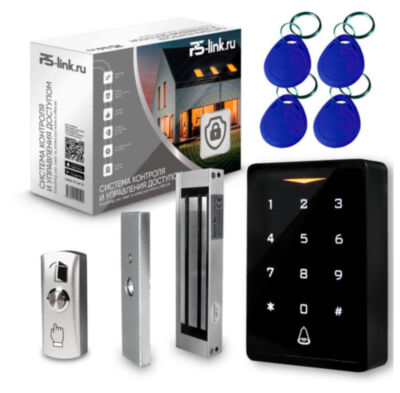 Система СКУД KIT-CH1-180 / кодовая панель / магнитный замок 180кг / RFID, WIFI Комплект СКУД c WIFI подключением  KIT-CH1-180 на одну легкую дверь на базе умной панели с контроллером доступа, четырех RFID ключей, кнопкой выхода и магнитного замка с силой удержания не менее 180кг.