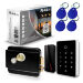 Система СКУД KIT-T12MF-P-B на 1 дверь, сенсорная панель, 2 считывателя Mifare, черный замок, НЗ тип - Система СКУД KIT-T12MF-P-B на 1 дверь, сенсорная панель, 2 считывателя Mifare, черный замок, НЗ тип